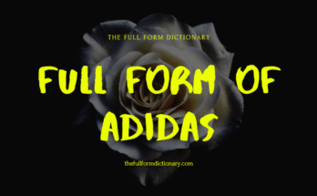 full form of adidas