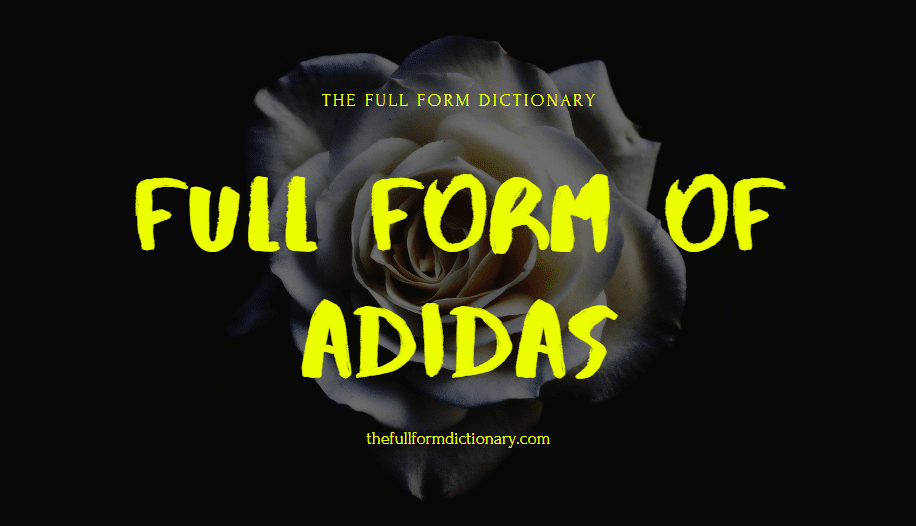 adidas full form