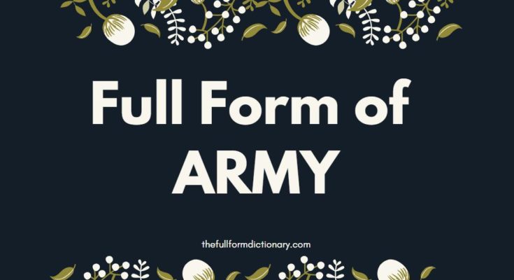 full form of army