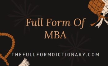 full form of mba